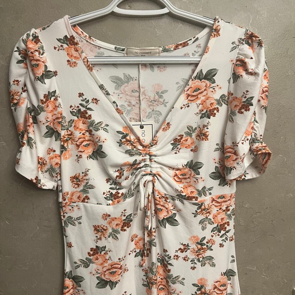 NWT No Comment LA Floral Cocktail Dress Medium Spring Feminine - Picture 4 of 15